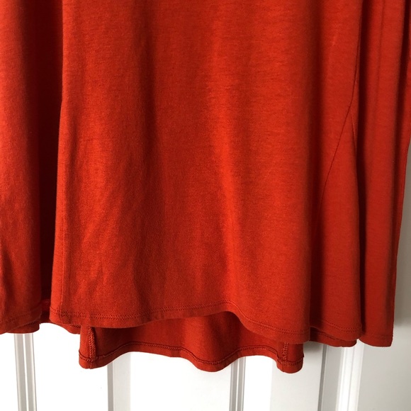 NWT J. Jill Size XL Rust Orange Elliptical Tee - Picture 3 of 7